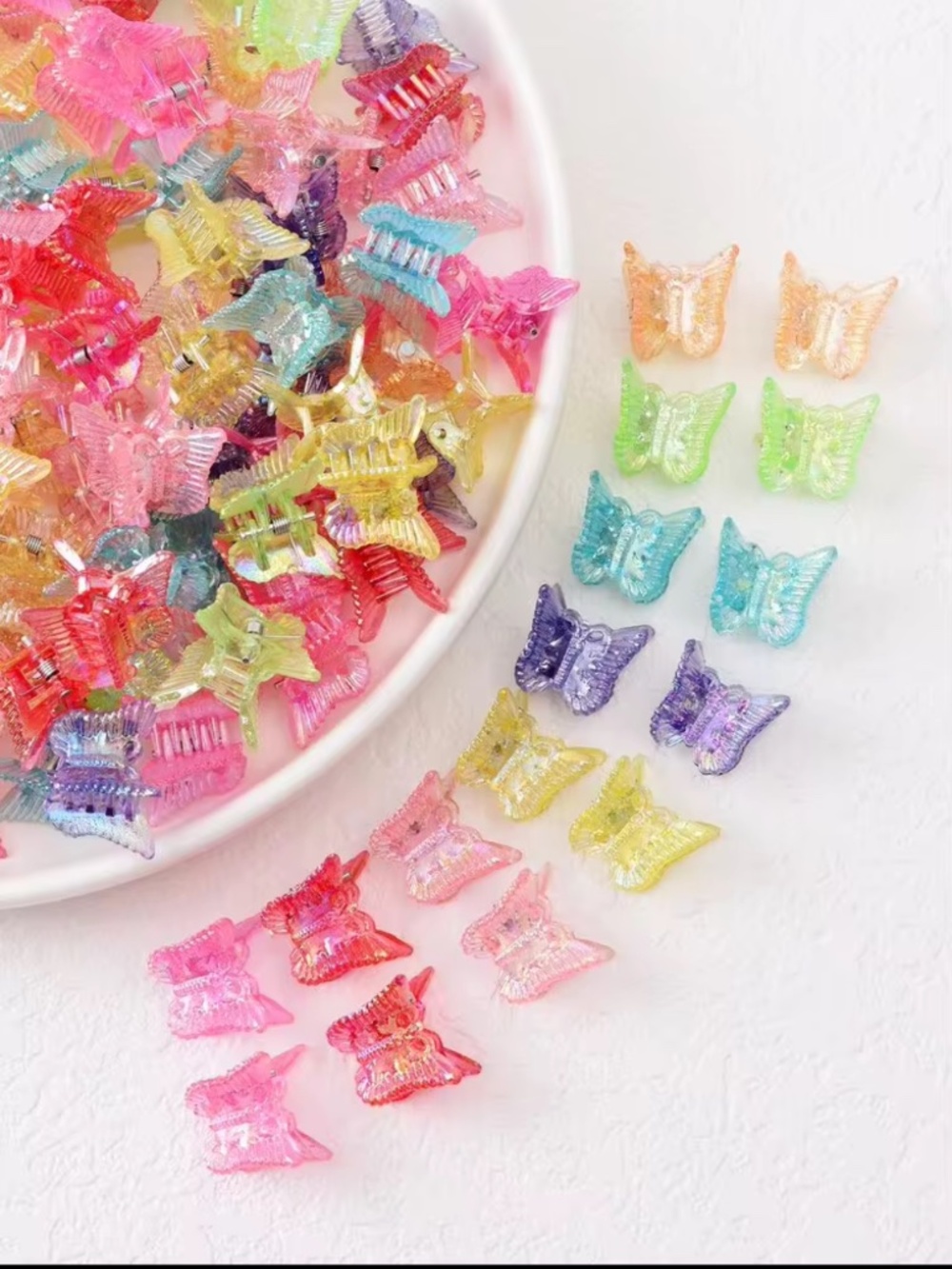 SHEIN | Colorful Mini Butterfly Hair Claw Clips